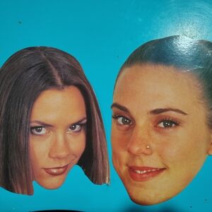 RARE Spice Girls Face Cutout Postcards
